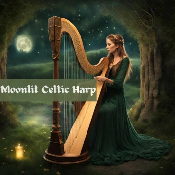 Irish Celtic Spirit of Relaxation Academy - Moonlit Celtic Harp: Medieval Harp Serenade in Ethereal Night [Albums]